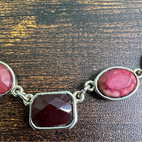 WHBM Multicolour Glass Necklace Silver Tone Spring Summer 21 Inch - Picture 9 of 11